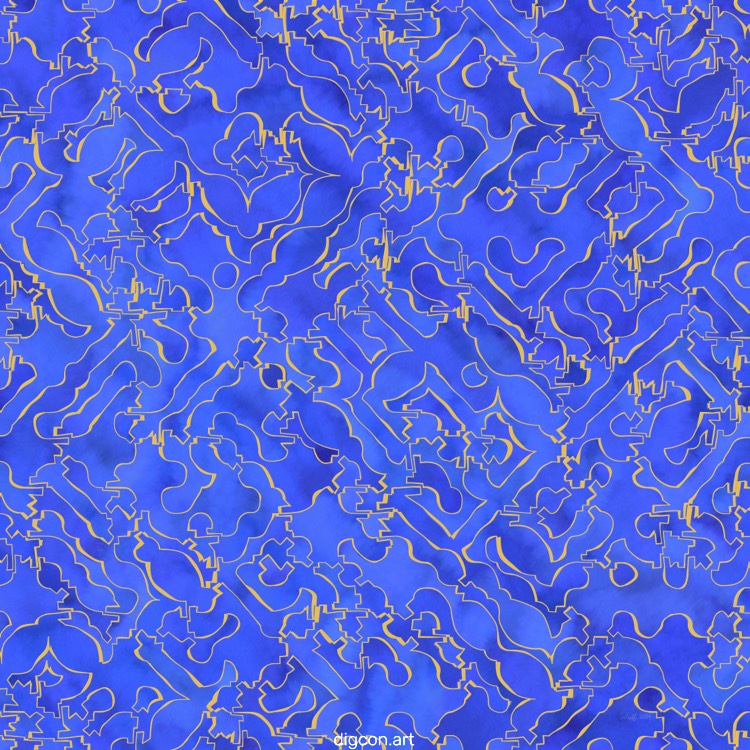 Blue With Gold