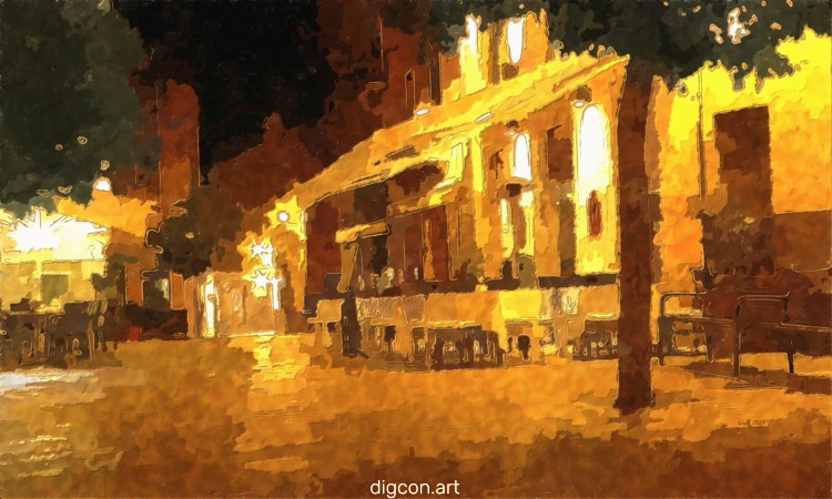 Cafe At Night 2