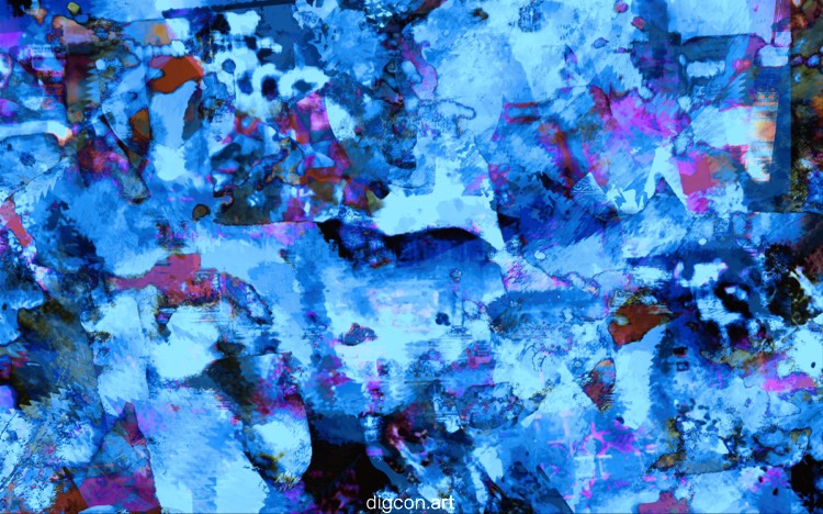 Fragments In Blue