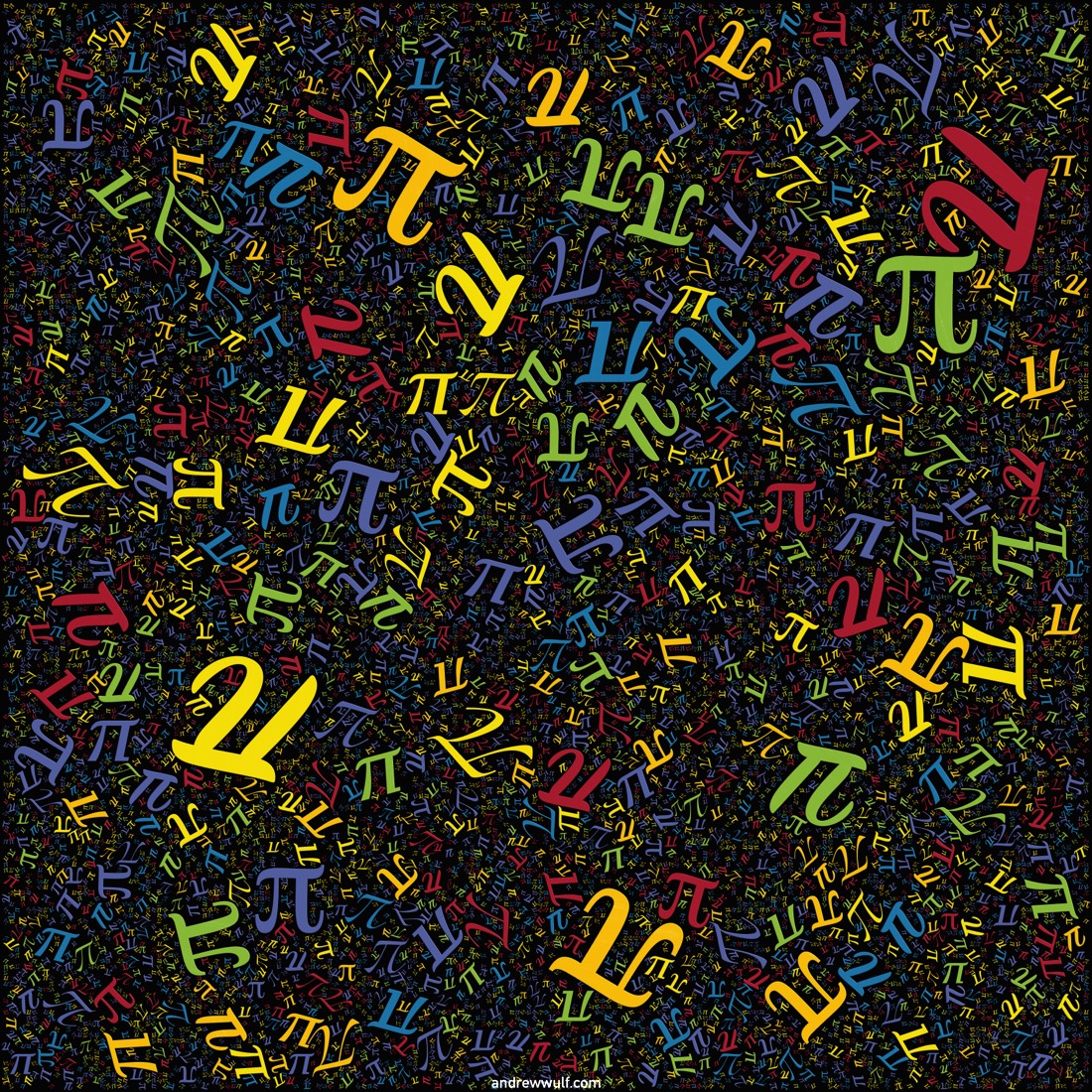 Artwork named: 10000 Values Of Pi