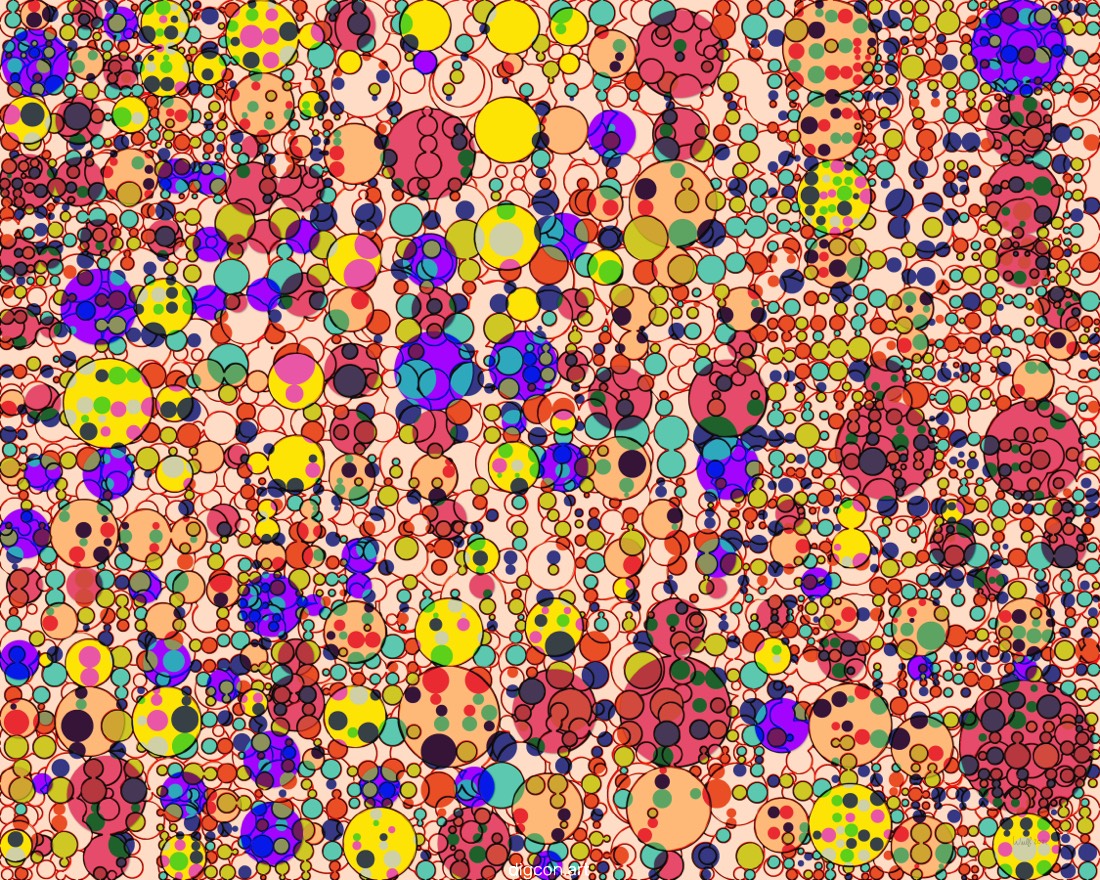 Artwork named: 5000 Circles