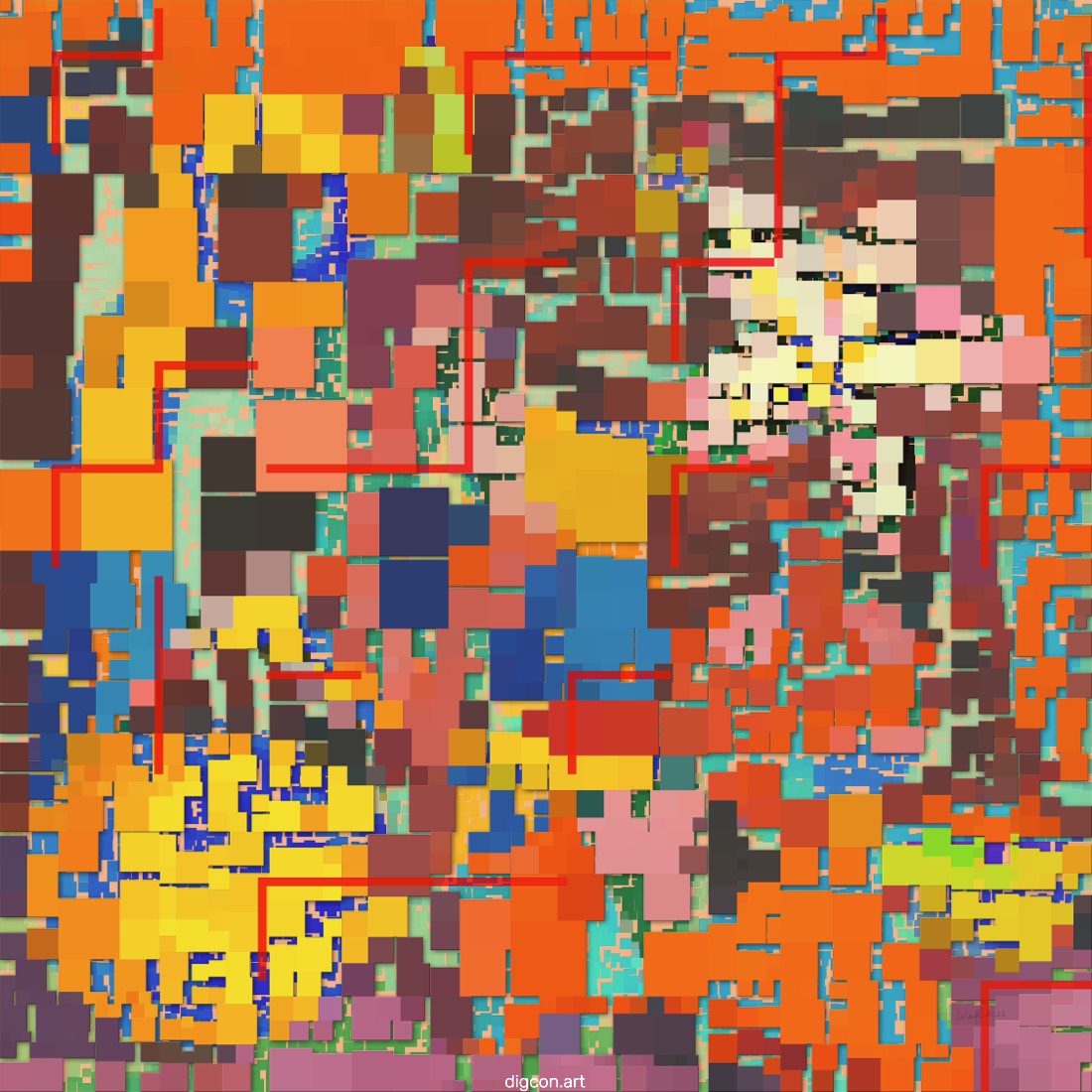 Artwork named: A Cyber Orange Malady