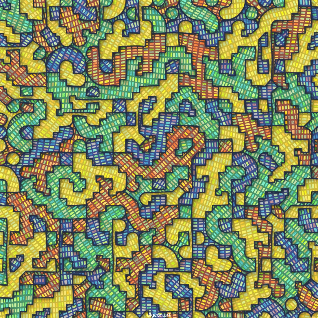 Artwork named: A Tile Of Bricks