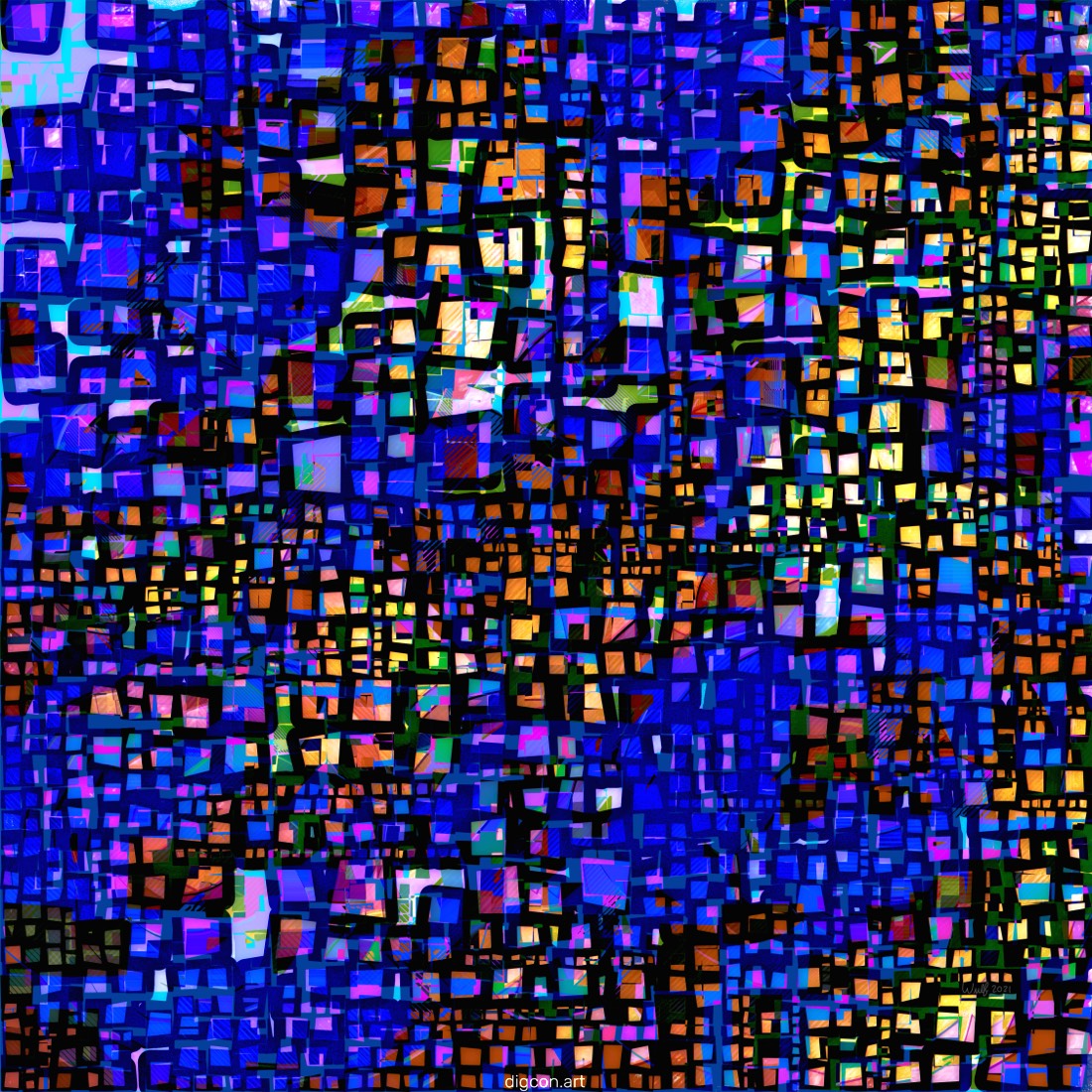 Artwork named: Advance To The Blue