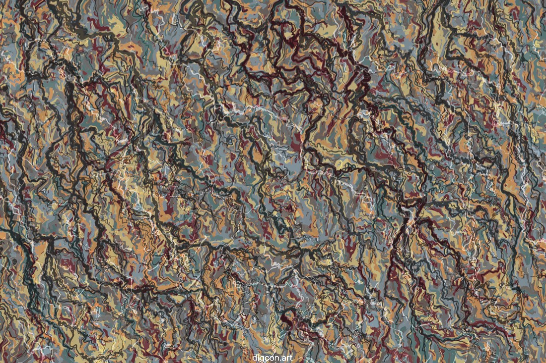 Artwork named: Alluvial With Red