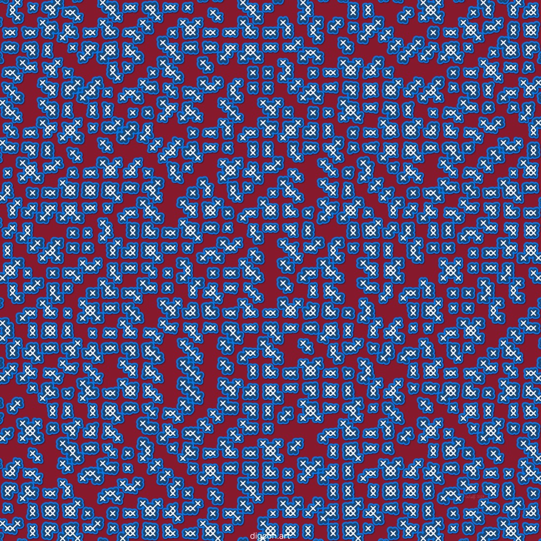Artwork named: Atomic Cross-stitch