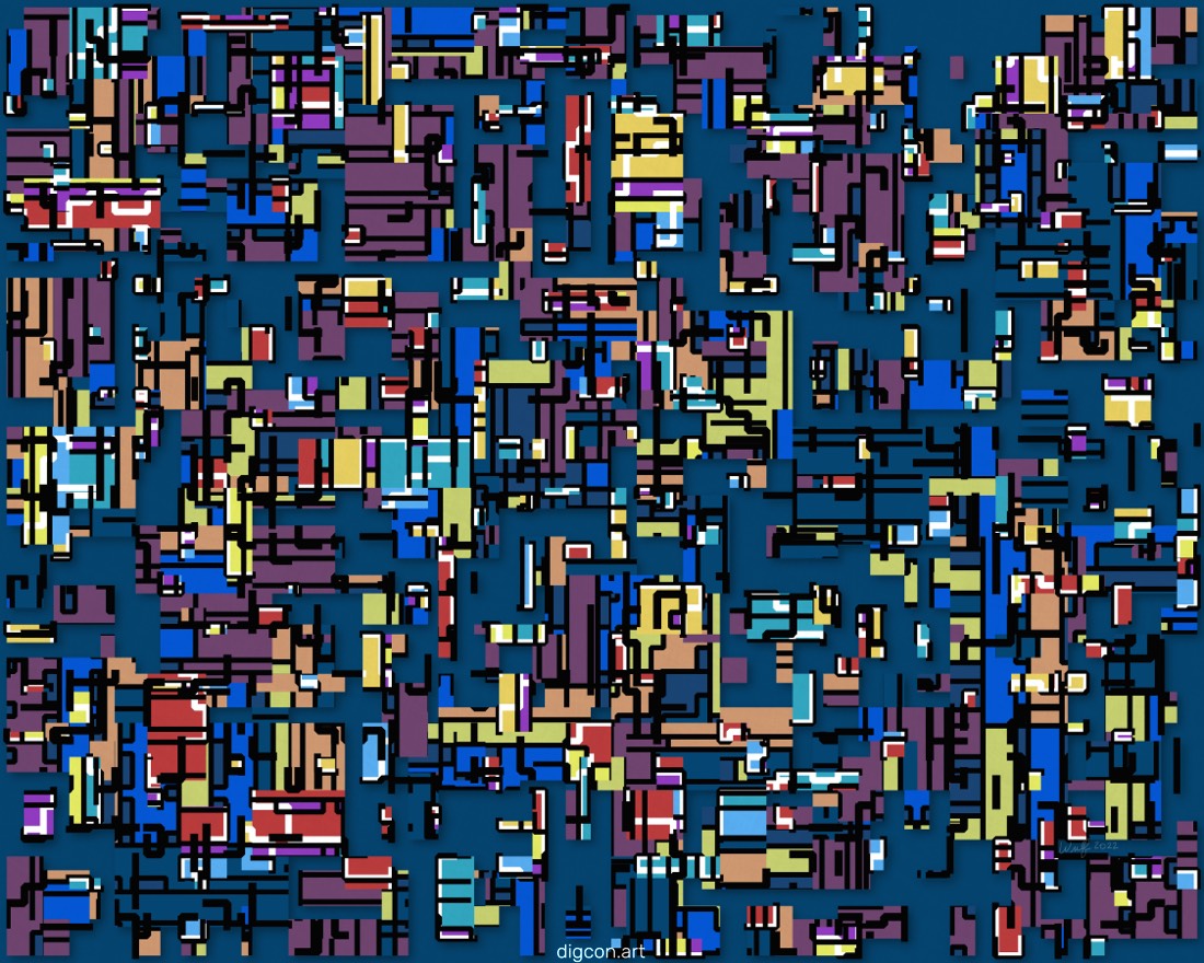 Artwork named: Blue Blocks