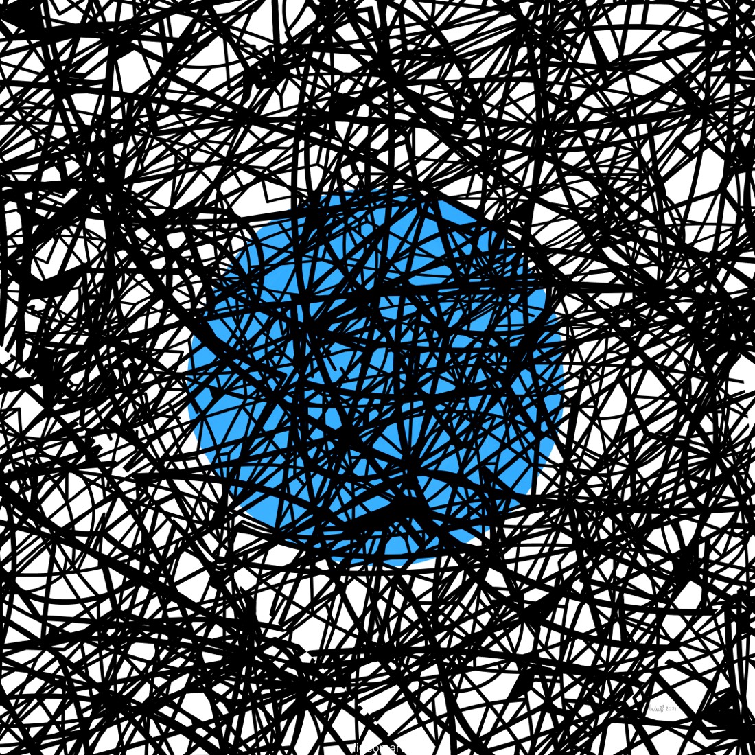Artwork named: Blue Circle