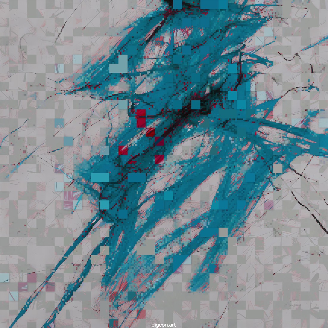 Artwork named: Blue Streak