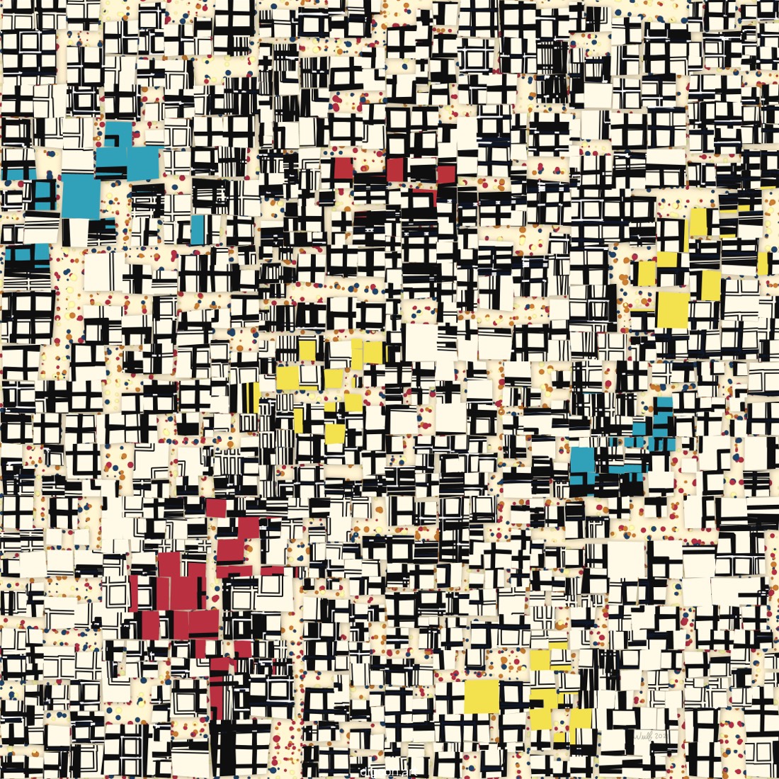 Artwork named: Boxes And Dots 3