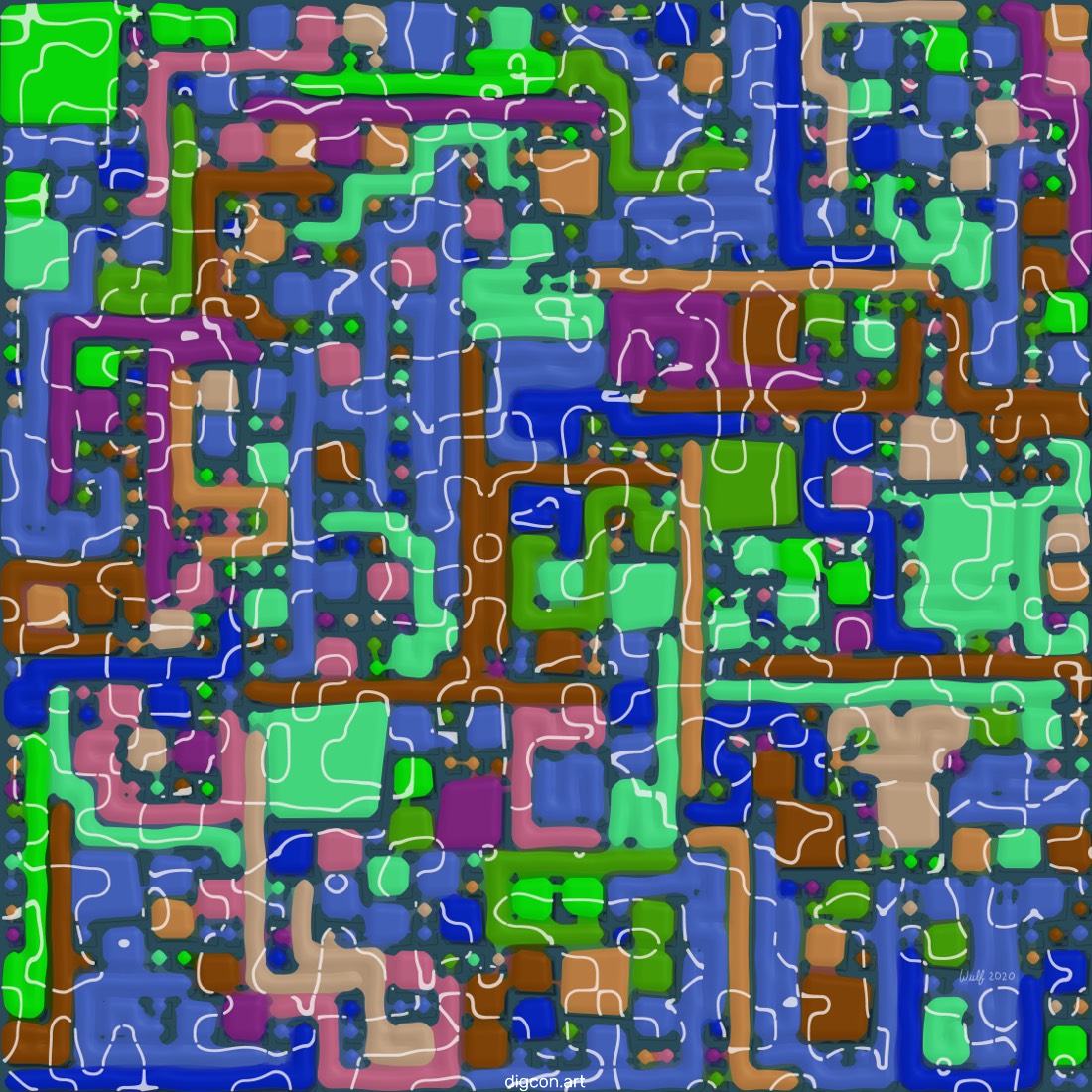 Artwork named: Broken Lines