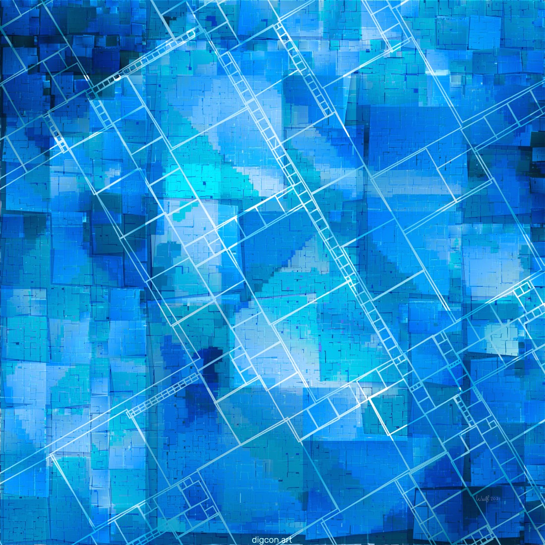 Artwork named: Climb The Blue Ladder