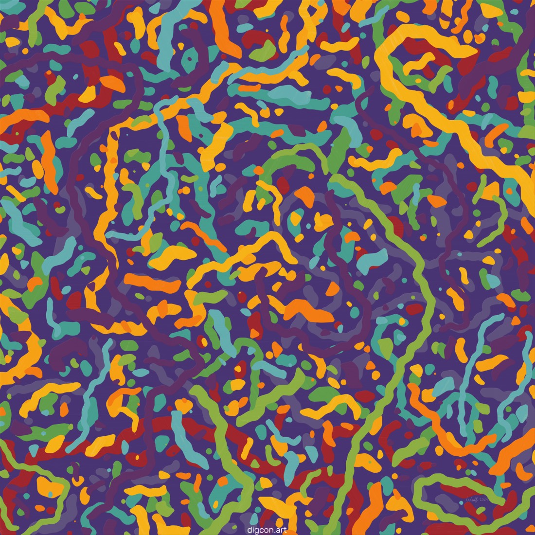 Artwork named: Colorful Trails