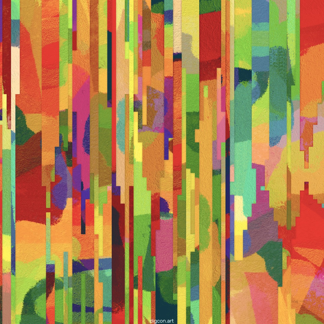 Artwork named: Columns In Colors