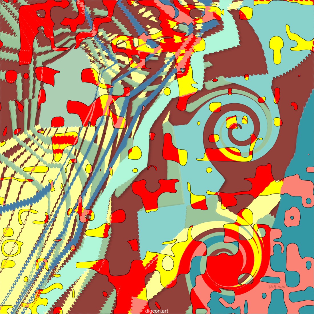 Artwork named: Coney Island Red