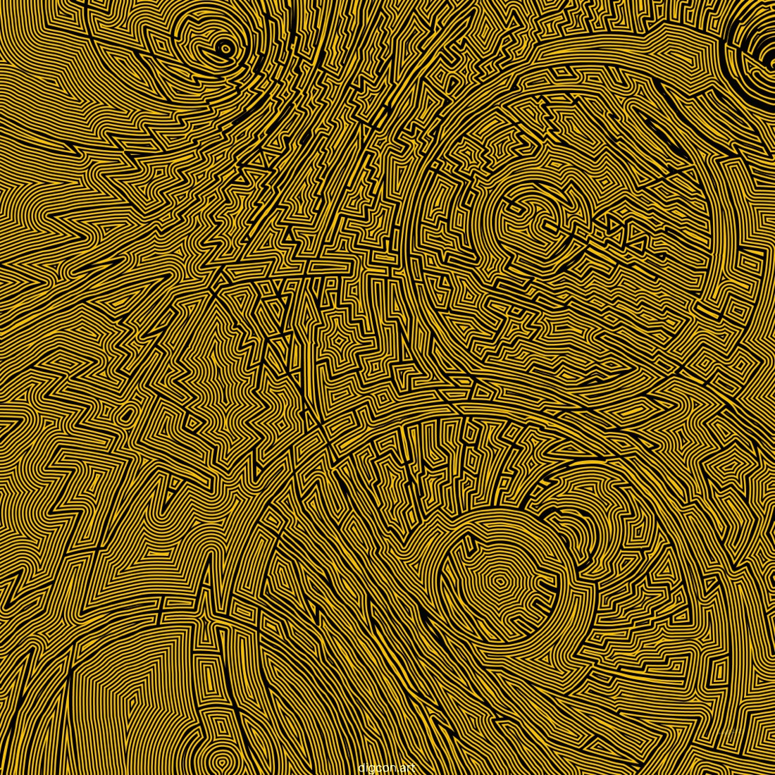 Artwork named: Contourity In Gold