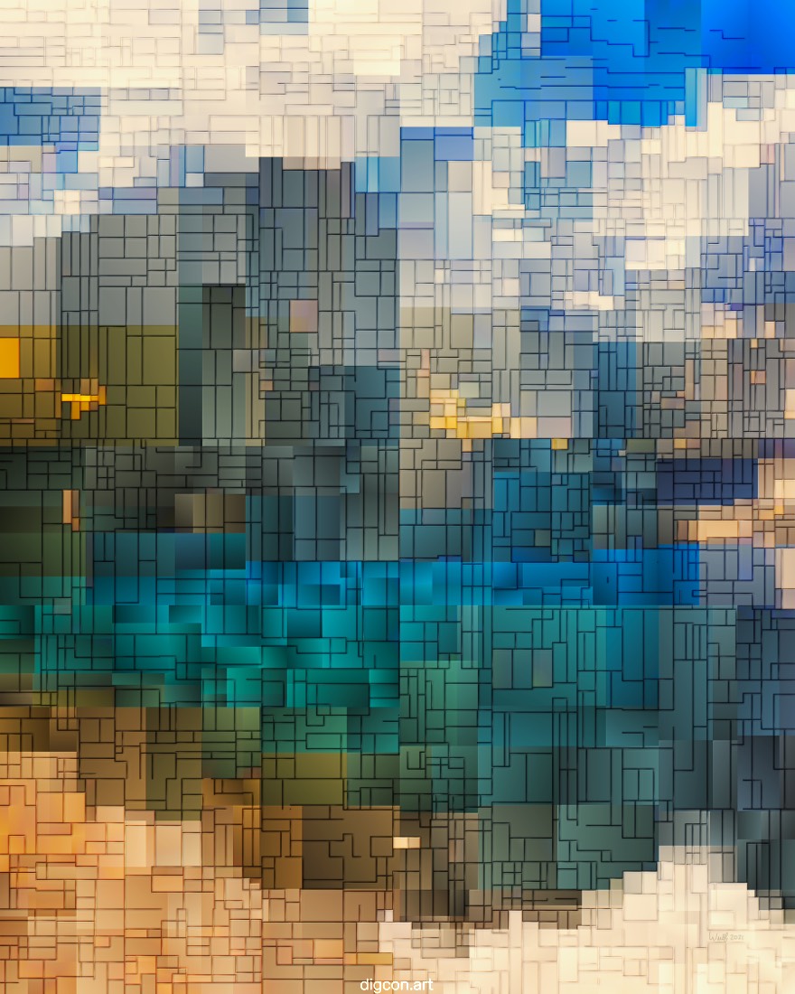 Artwork named: Cool Blue Lake