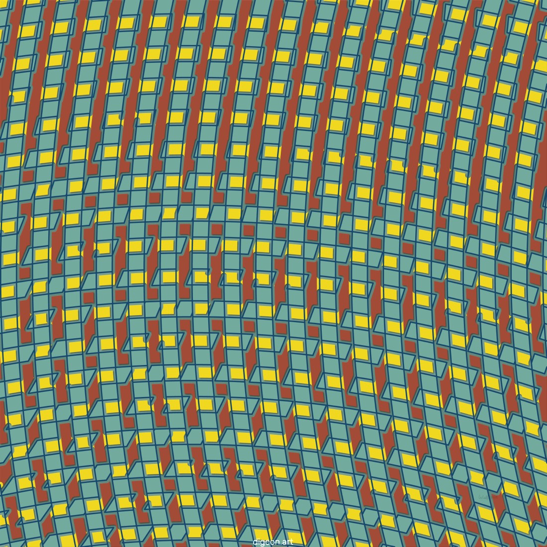 Artwork named: Curved Grids
