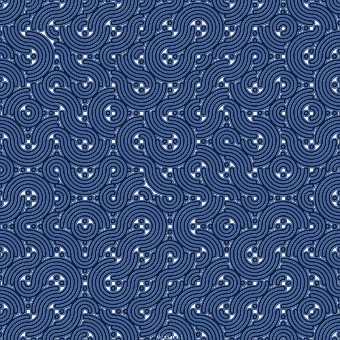 Artwork named: Curvy In Blue