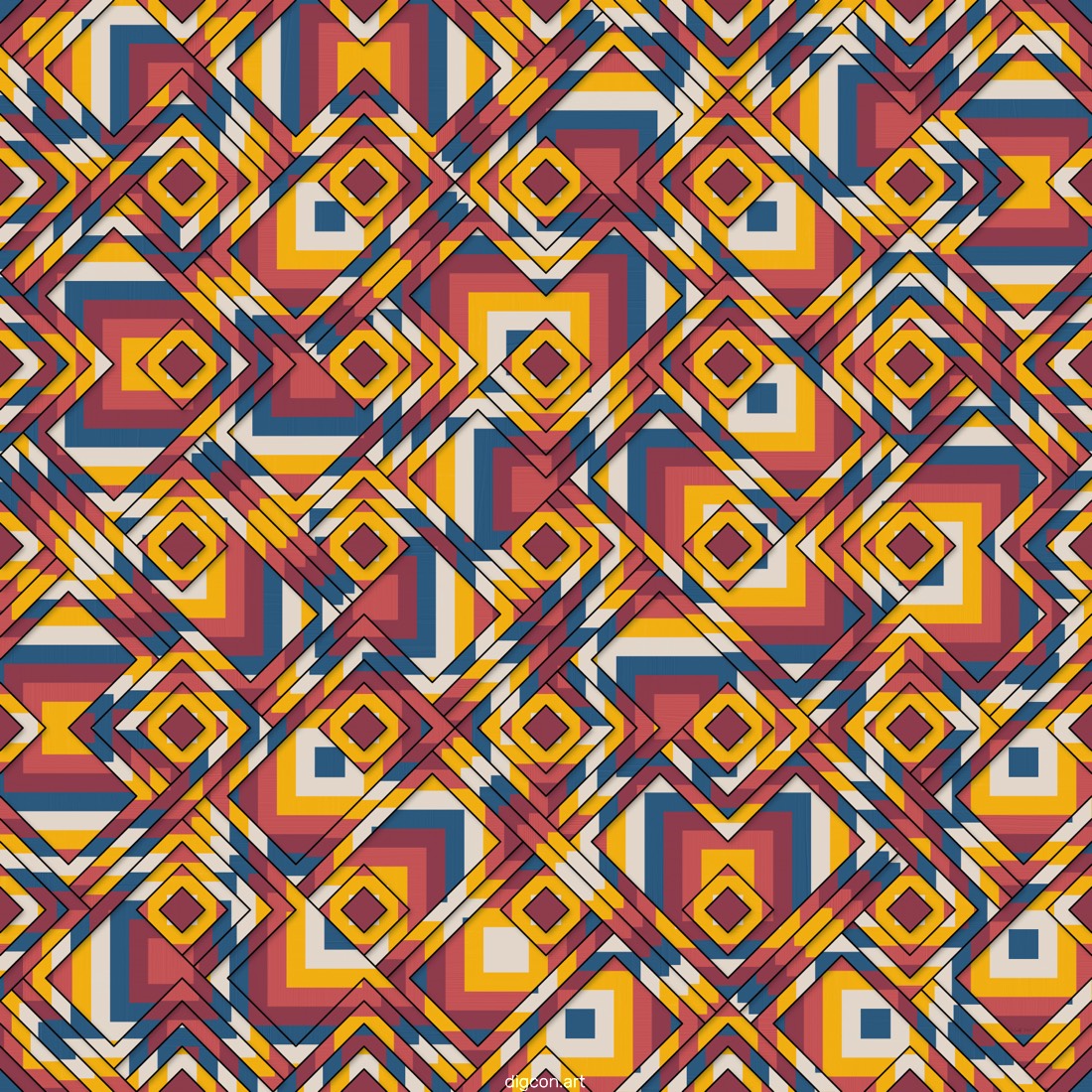 Artwork named: Diamonds And Squares