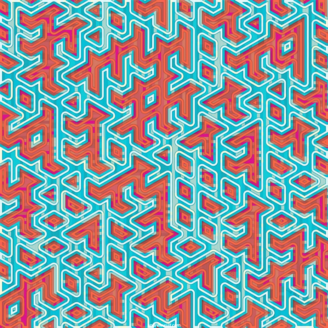 Artwork named: Diamonds In Orange