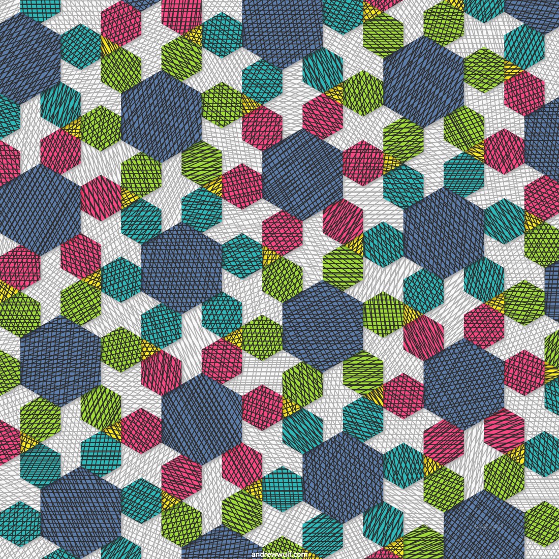 Artwork named: Double Hexes