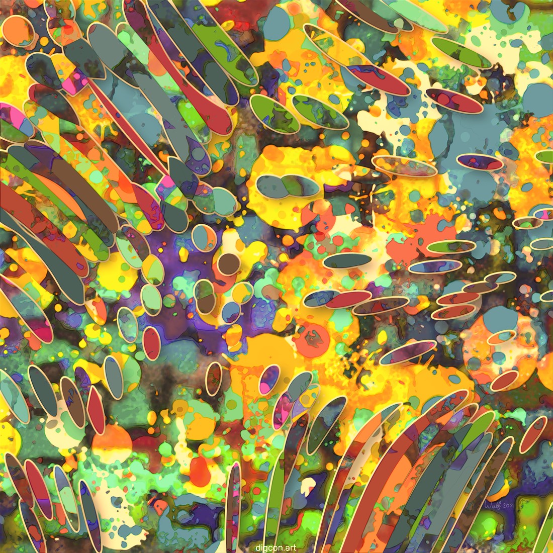 Artwork named: Explosion In A Color Factory