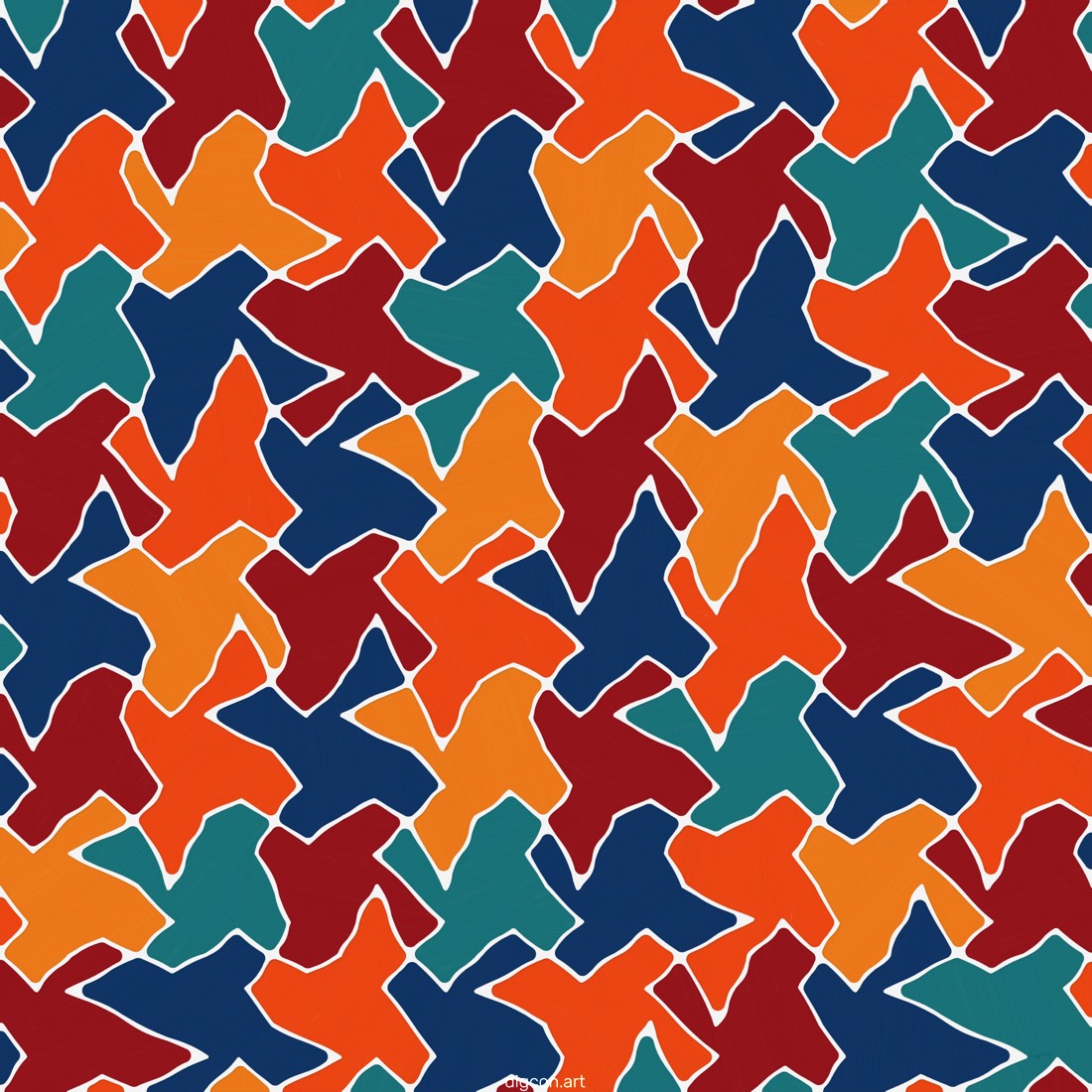 Artwork named: Five Color Shape