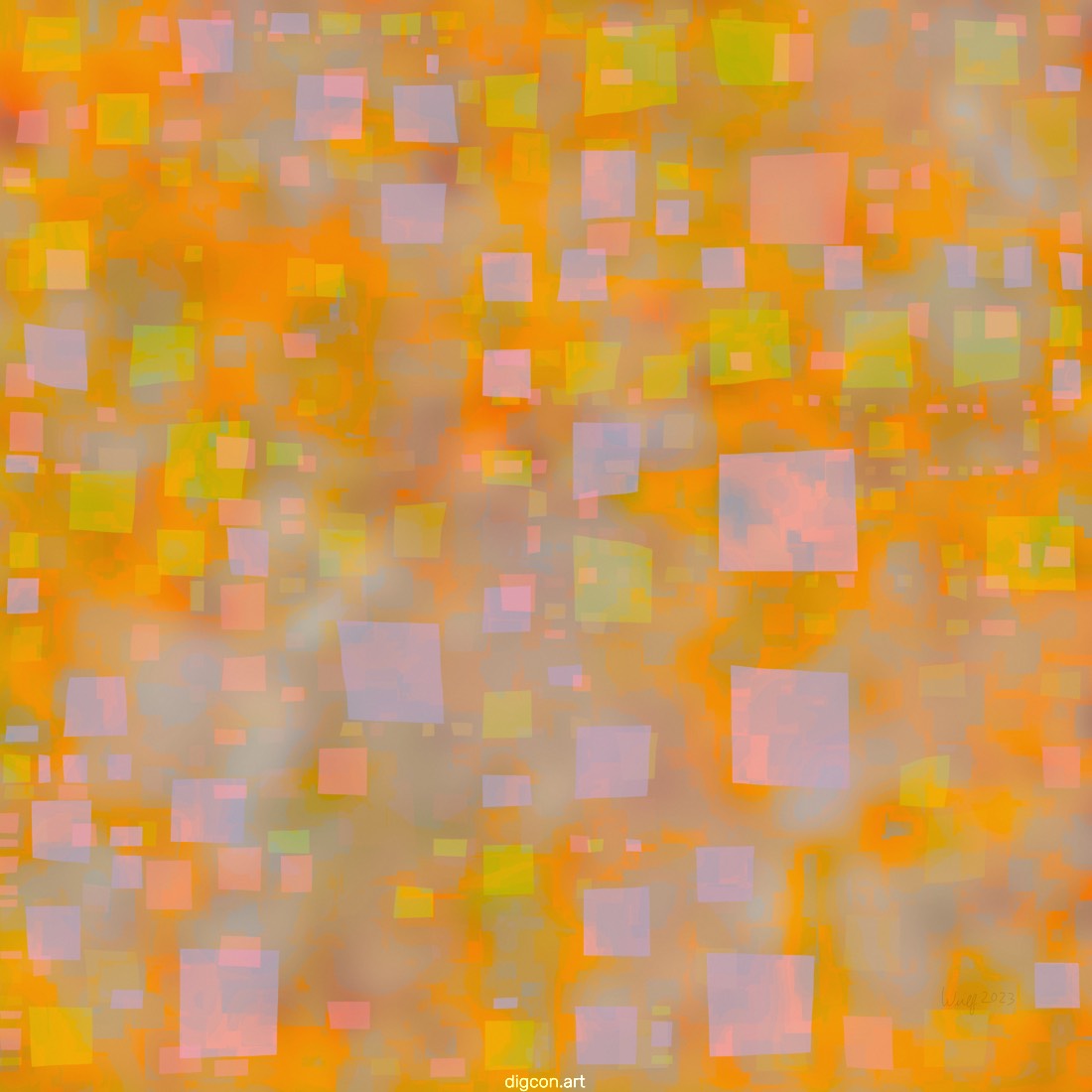 Artwork named: Floating In Orange