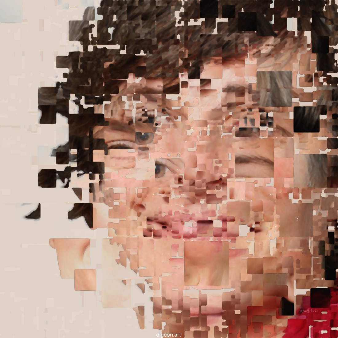 Artwork named: Fractured Face