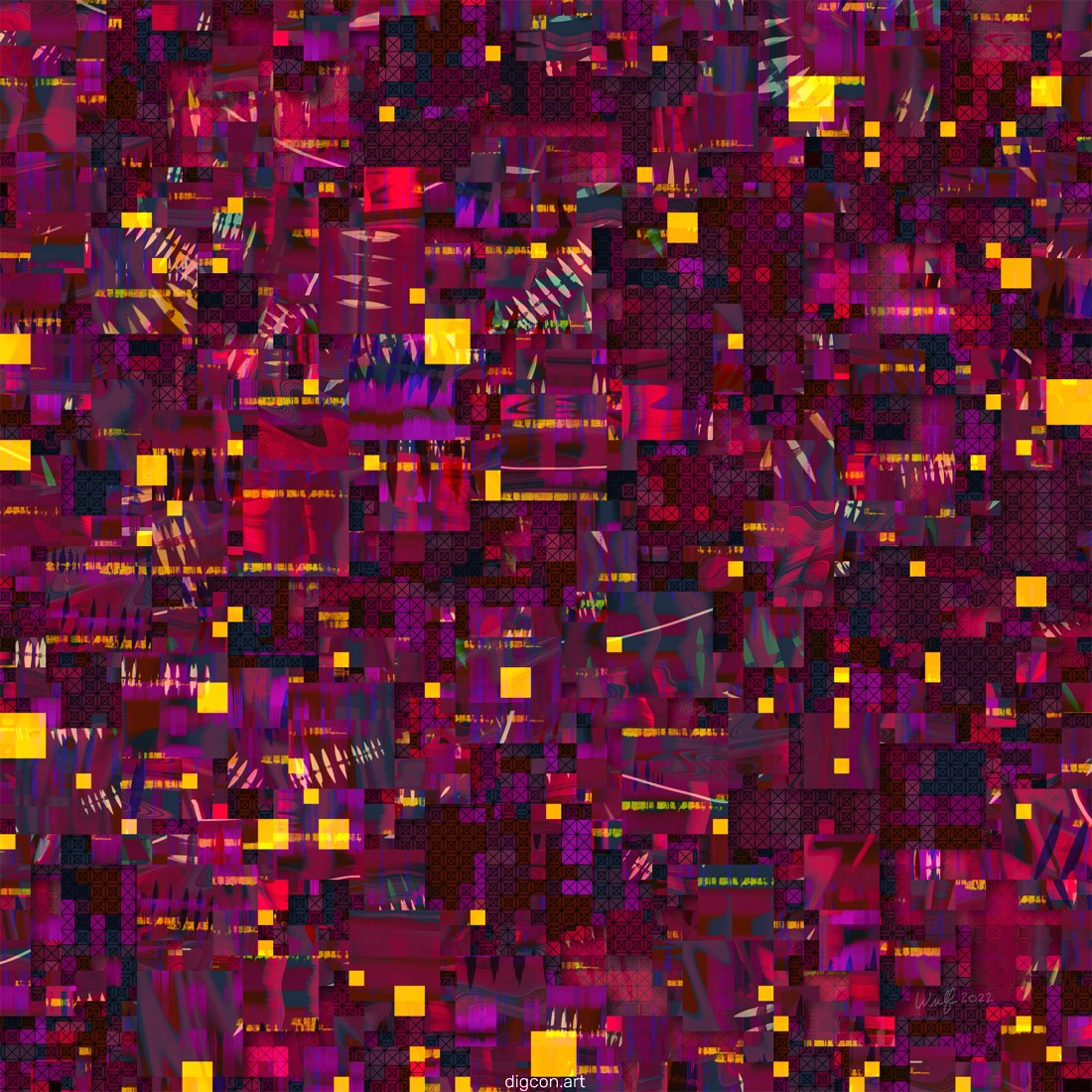 Artwork named: Fuchsia Rose Express