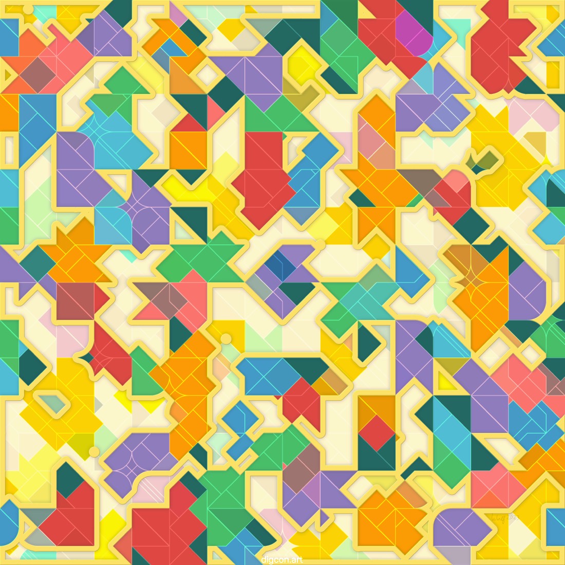 Artwork named: Gilded Tiles