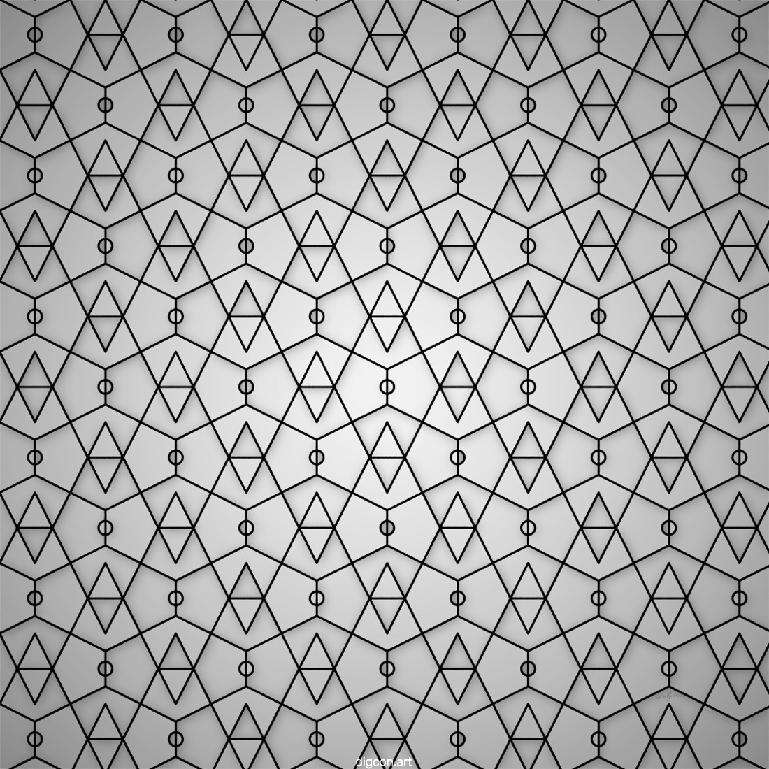 Artwork named: Gray Deco Pattern