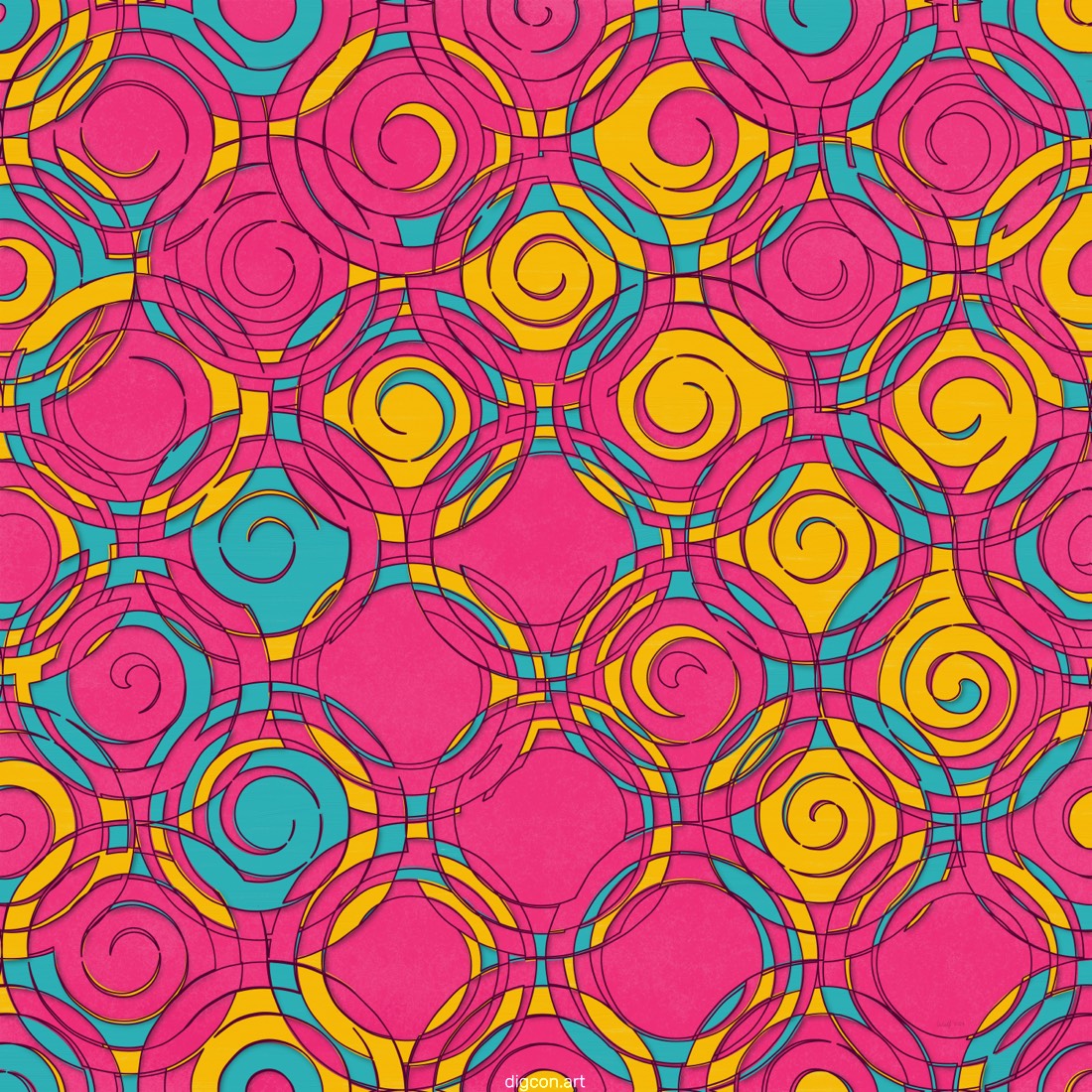 Artwork named: Intersecting Sprirals