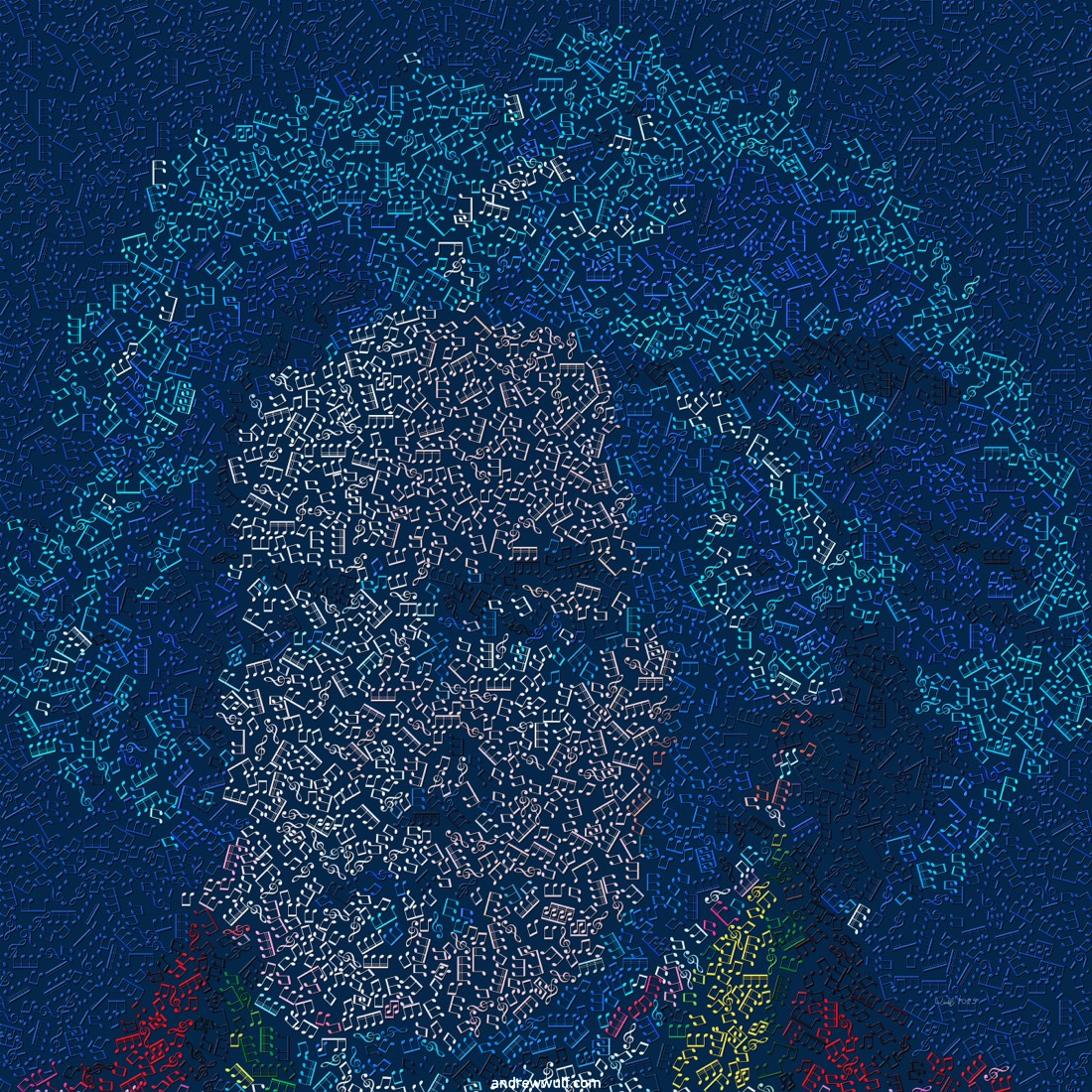 Artwork named: Ludwig With Notes