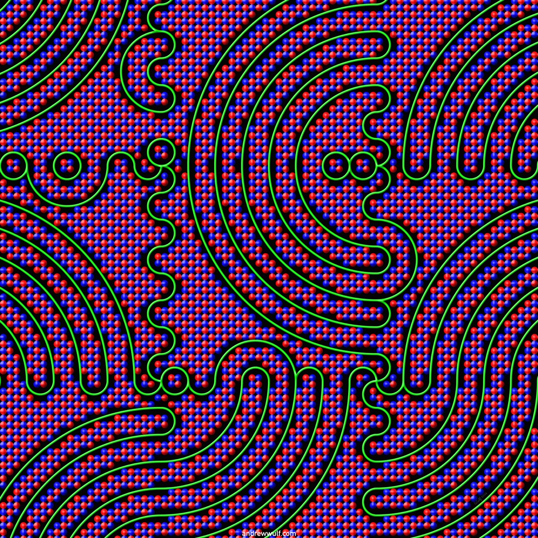 Artwork named: Neon Baubles