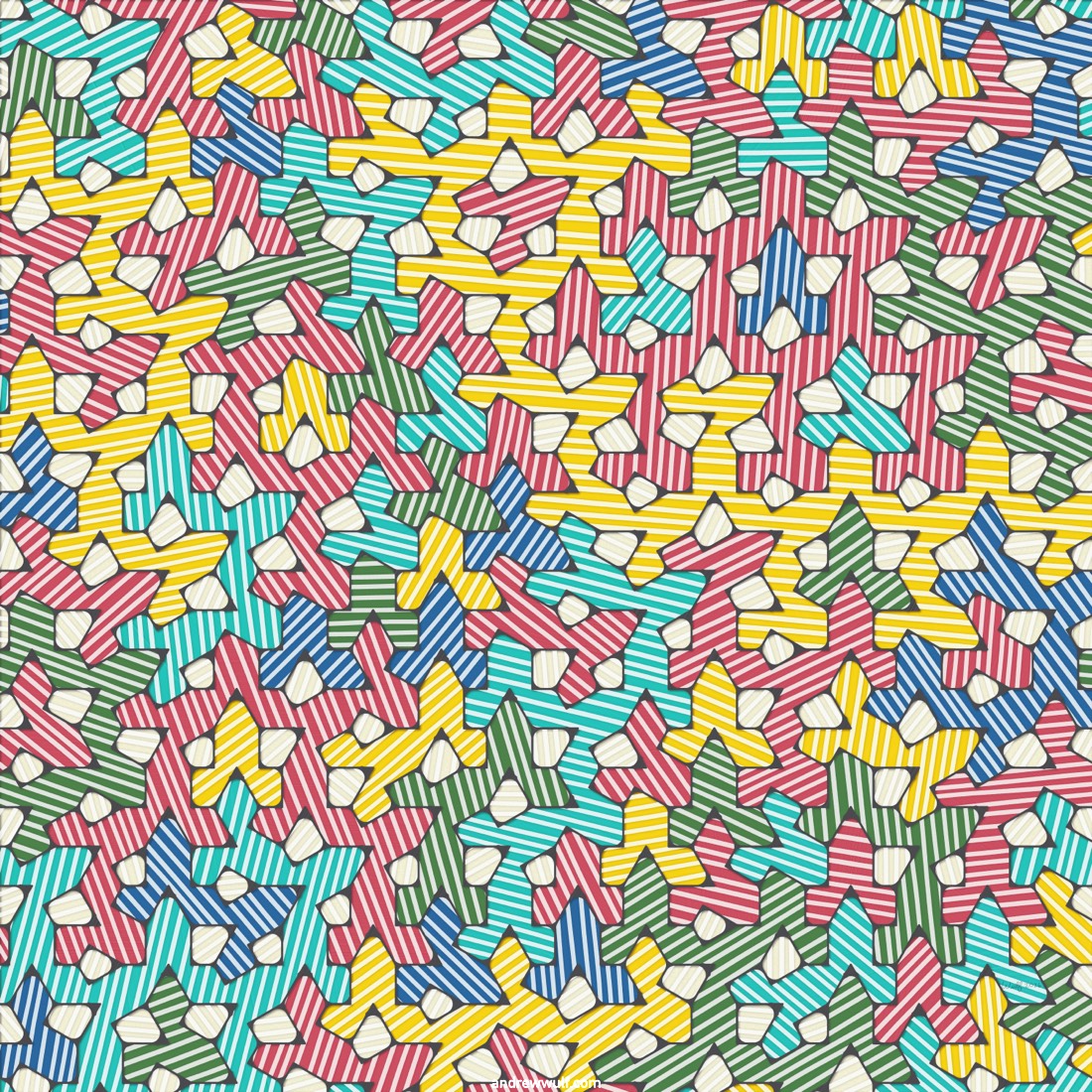 Artwork named: Nibs On A Striped Field