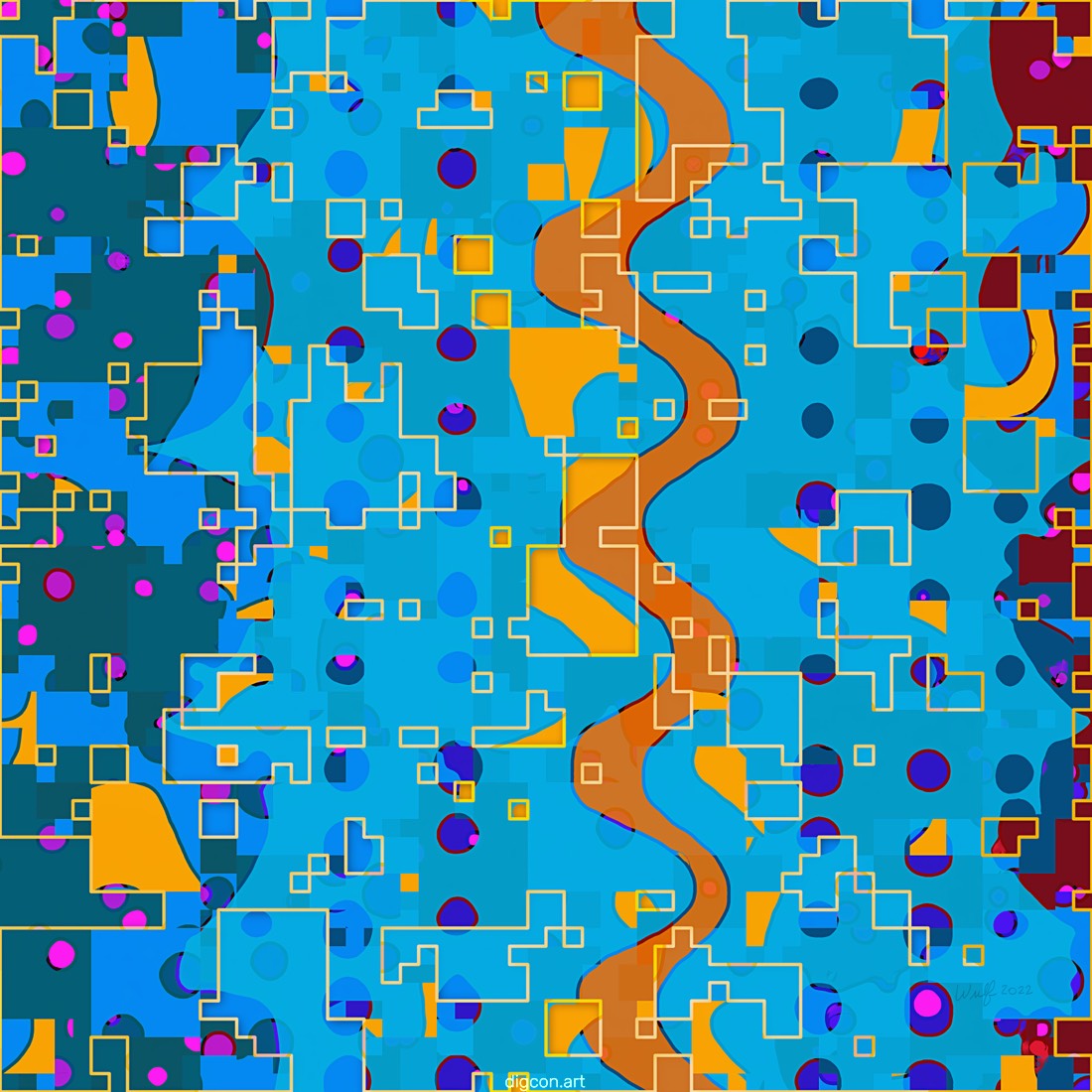 Artwork named: Orange Curve