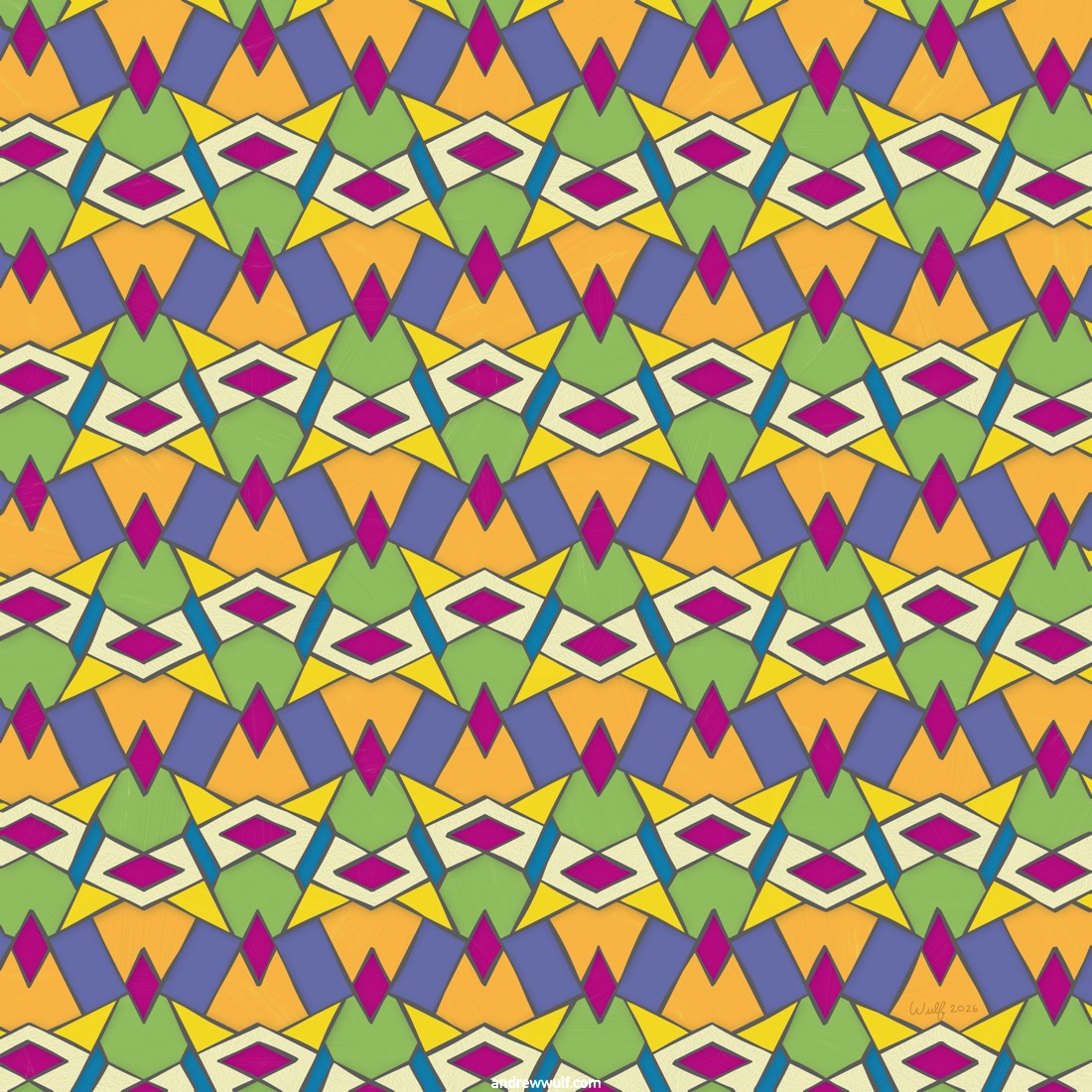 Artwork named: Pattern With Seven Shapes