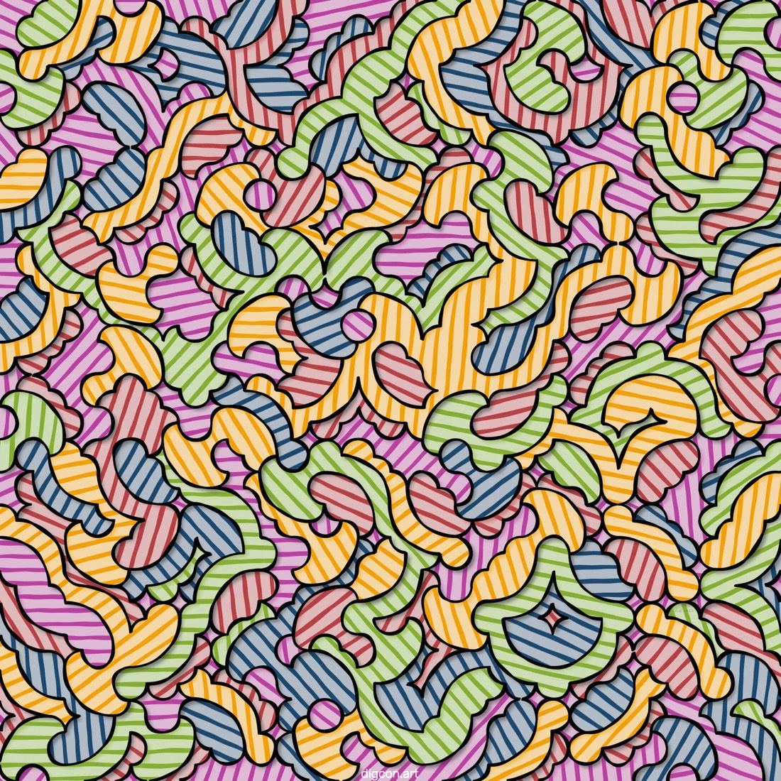 Artwork named: Pinstripes