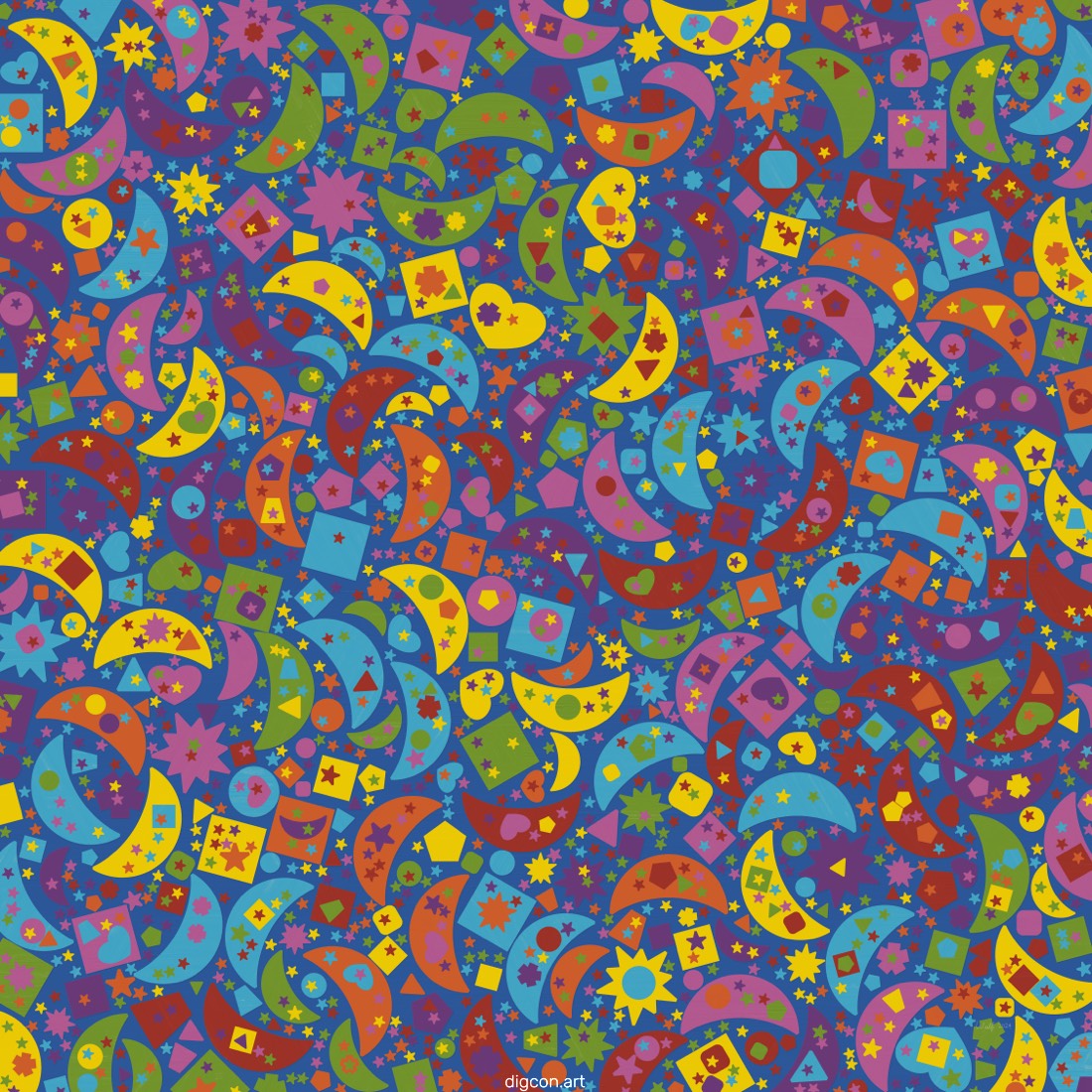 Artwork named: Potpourri Of Primary Shapes
