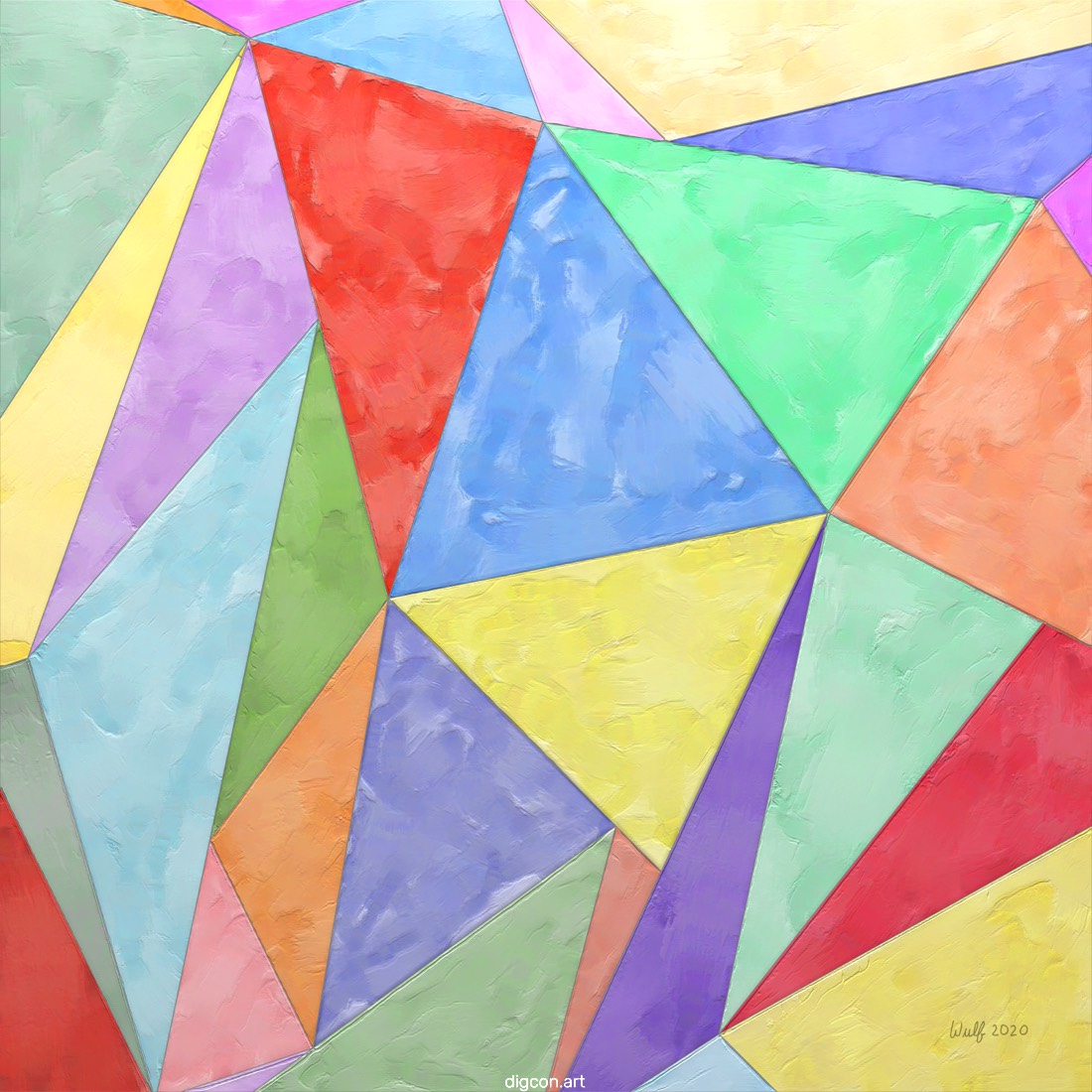 Artwork named: Rainbow Triangle