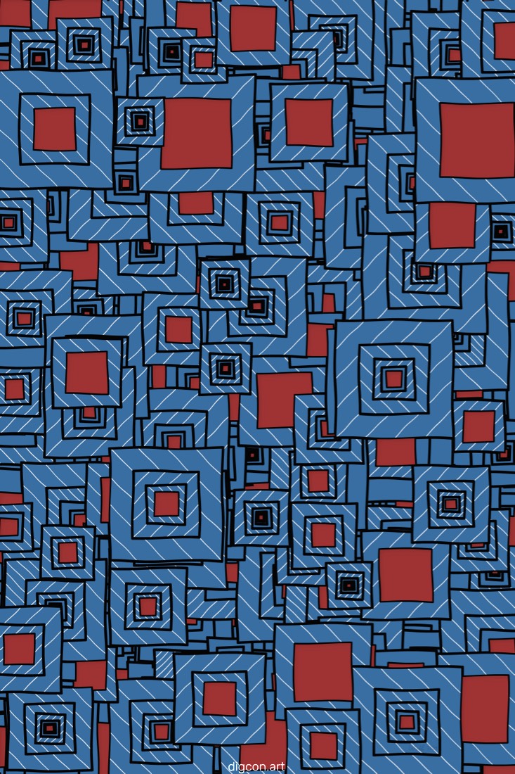 Artwork named: Red Squares