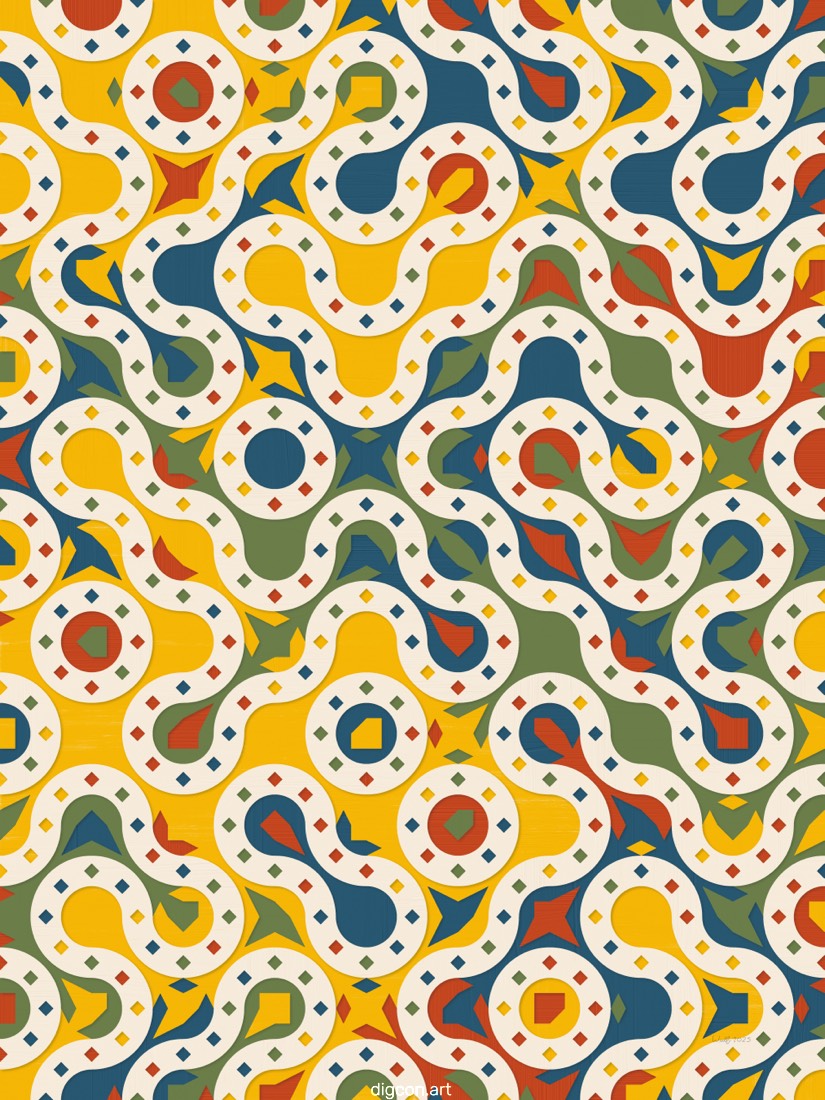 Artwork named: Ribbons Of Diamonds