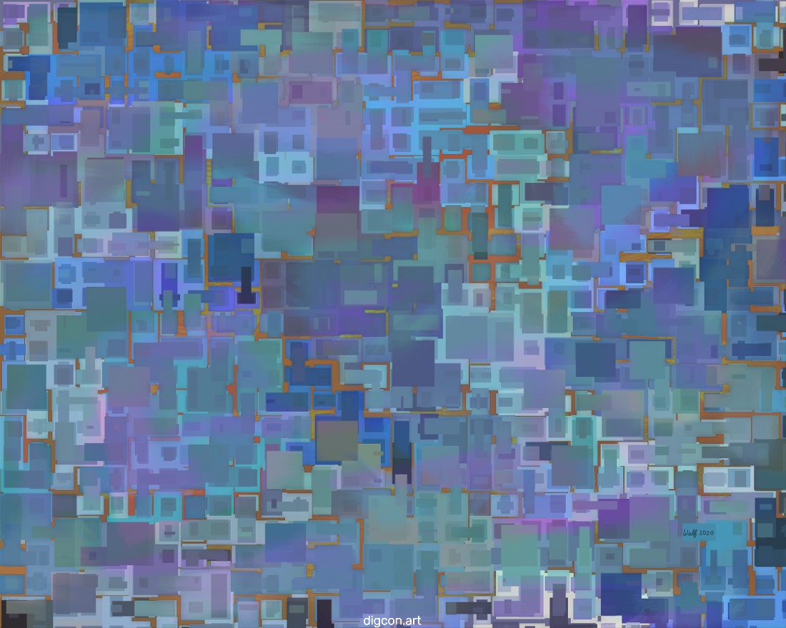 Artwork named: Sea Green Blocks