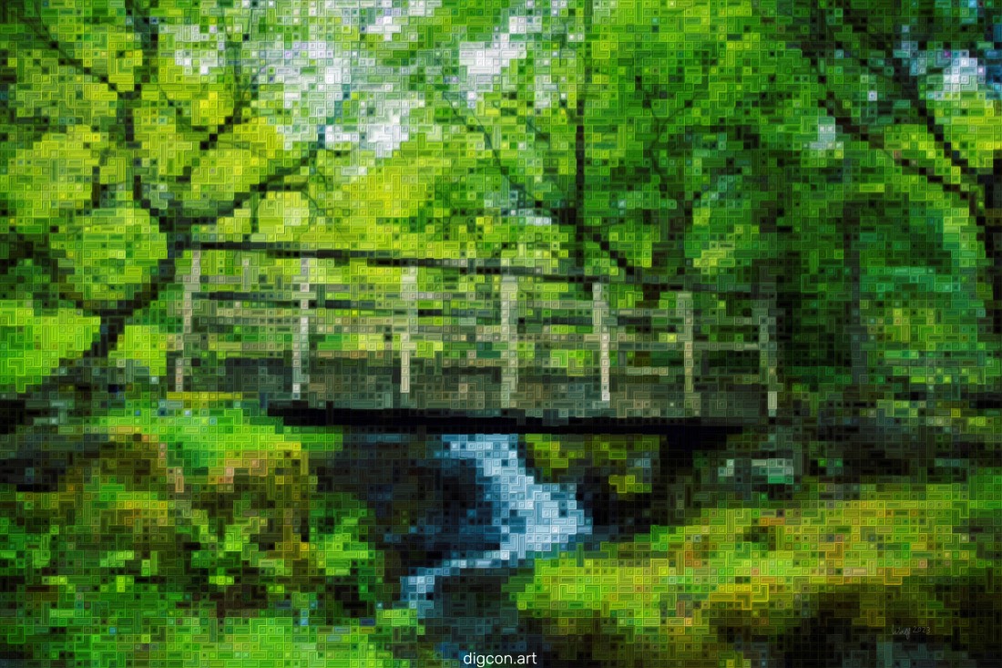 Artwork named: Small Bridge In The Woods