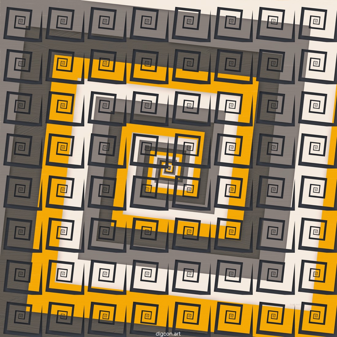 Artwork named: Square Spiral 2