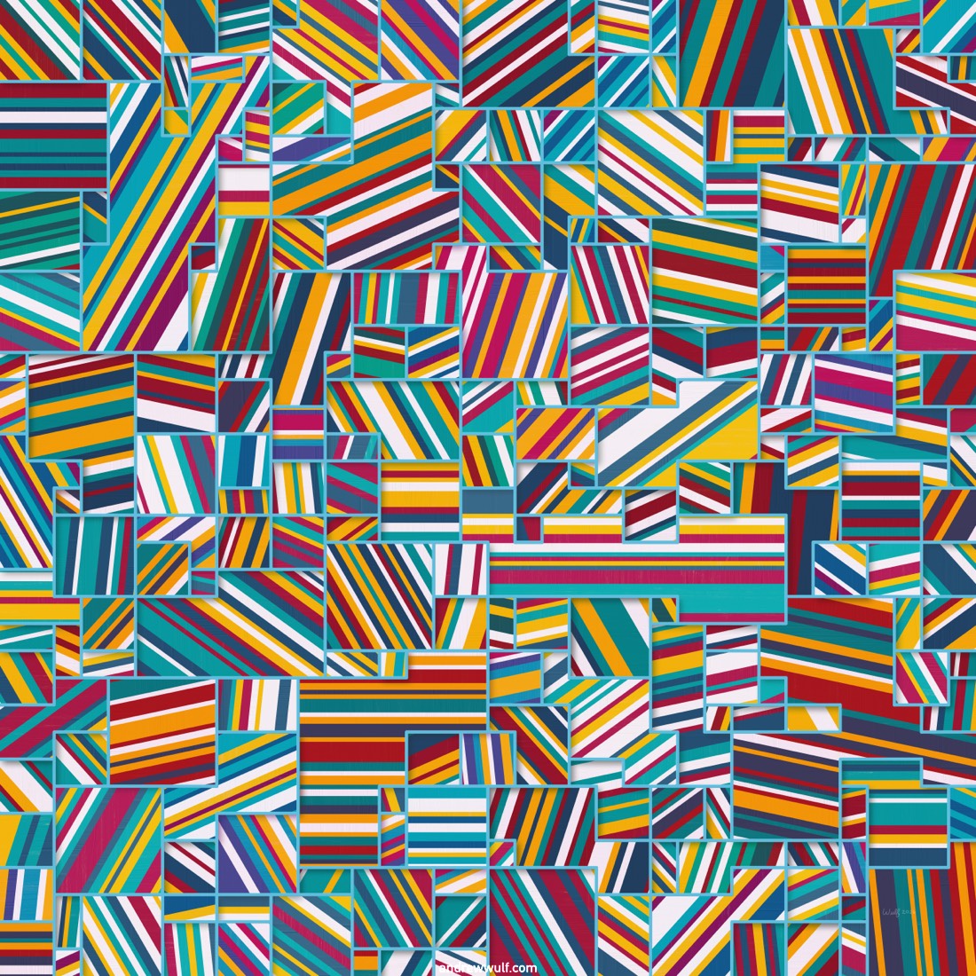 Artwork named: Striped Boxes