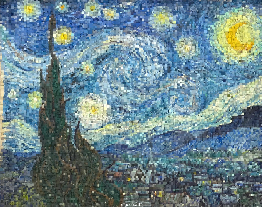 Artwork named: Study Of The Starry Night