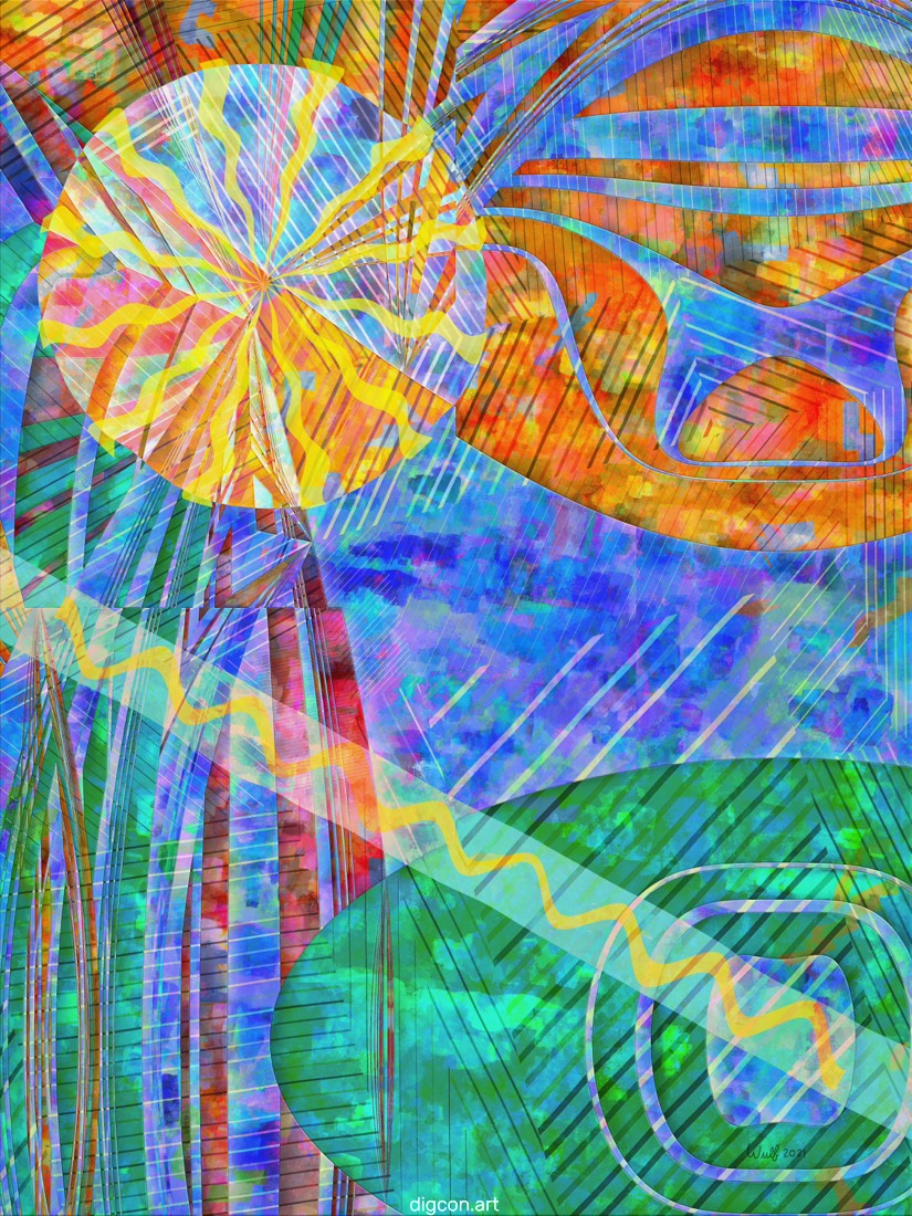 Artwork named: Sun and Earth